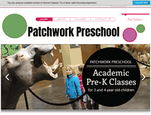 Tablet Screenshot of patchworkpreschool.com